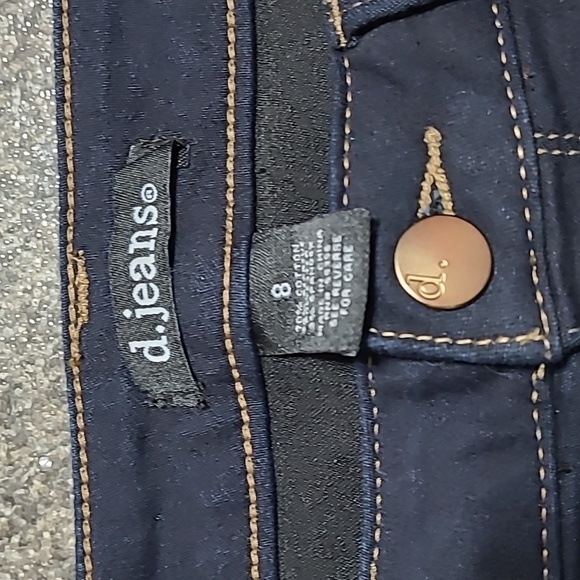 D. Jeans Dark Wash High-Rise Jeggings Size 8 - Picture 3 of 9